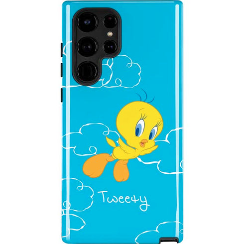 Looney Tunes Tweety Bird Flying Galaxy Cases