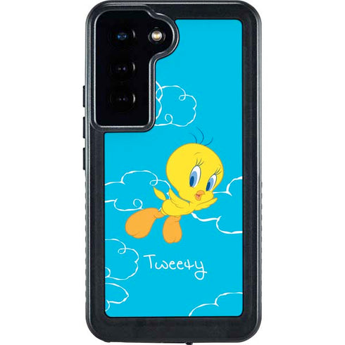 Looney Tunes Tweety Bird Flying Galaxy S24 Waterproof Case