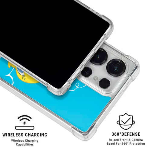 Looney Tunes Tweety Bird Flying Galaxy S25 Ultra Clear Case
