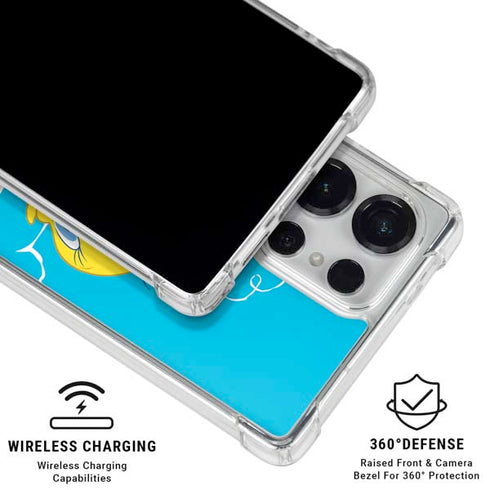 Looney Tunes Tweety Bird Flying Galaxy S26 Ultra Clear Case