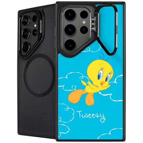 Looney Tunes Tweety Bird Flying Galaxy S26 Ultra Kickstand Case