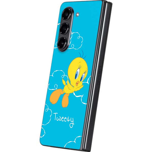 Looney Tunes Tweety Bird Flying Galaxy Z Fold5 5G Skin
