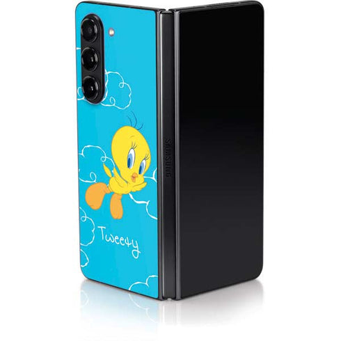 Looney Tunes Tweety Bird Flying Galaxy Z Fold5 5G Skin