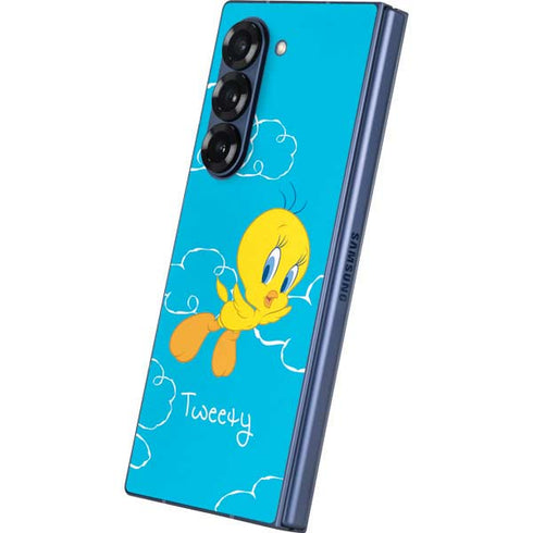 Looney Tunes Tweety Bird Flying Galaxy Z Fold6 Skin