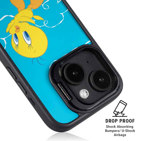 Looney Tunes Tweety Bird Flying iPhone 14 Kickstand Case
