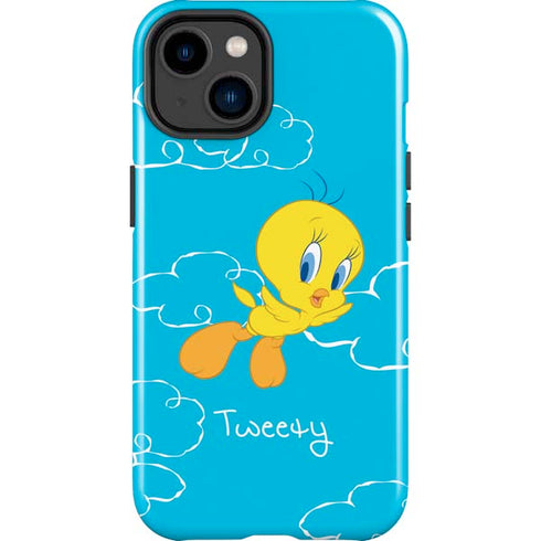 Looney Tunes Tweety Bird Flying iPhone 15 Impact Case