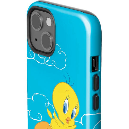 Looney Tunes Tweety Bird Flying iPhone 15 Impact Case