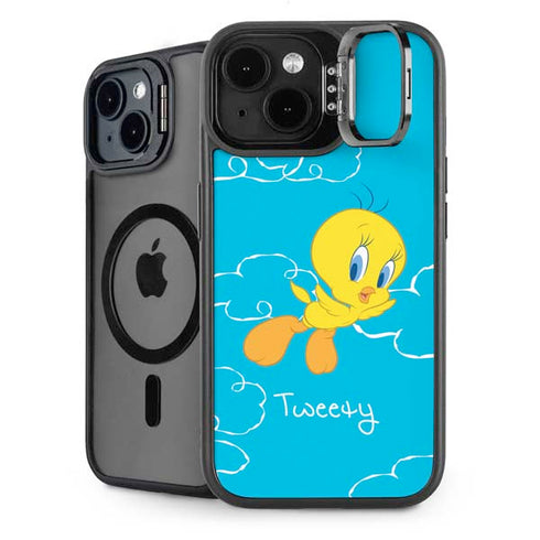 Looney Tunes Tweety Bird Flying iPhone 15 Kickstand Case