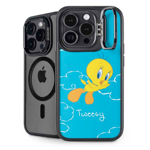 Looney Tunes Tweety Bird Flying iPhone 15 Pro Kickstand Case