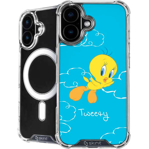 Looney Tunes Tweety Bird Flying iPhone 16 Plus MagSafe Case