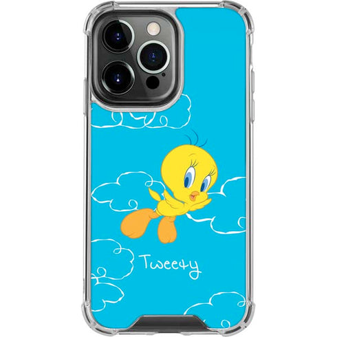 Looney Tunes Tweety Bird Flying iPhone 16 Pro Clear Case