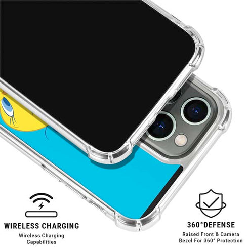 Looney Tunes Tweety Bird Flying iPhone 16 Pro Max Clear Case