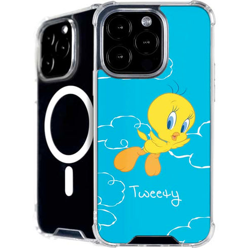 Looney Tunes Tweety Bird Flying iPhone 16 Pro Max MagSafe Case