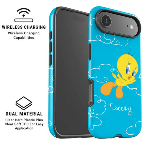 Looney Tunes Tweety Bird Flying iPhone 17 Air Magsafe Impact Case