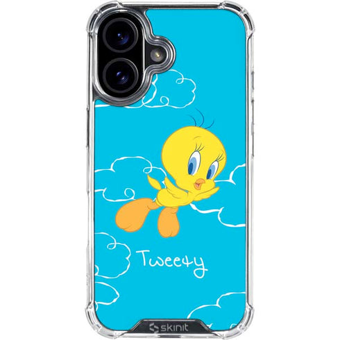 Looney Tunes Tweety Bird Flying iPhone 17 Clear Case