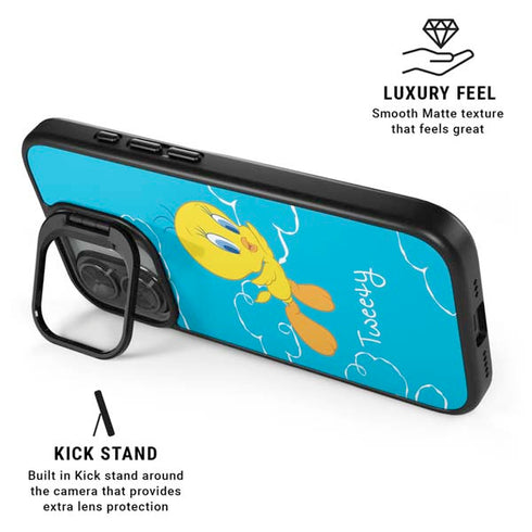 Looney Tunes Tweety Bird Flying iPhone 17 Kickstand Case