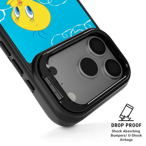 Looney Tunes Tweety Bird Flying iPhone 17 Pro Max Kickstand Case