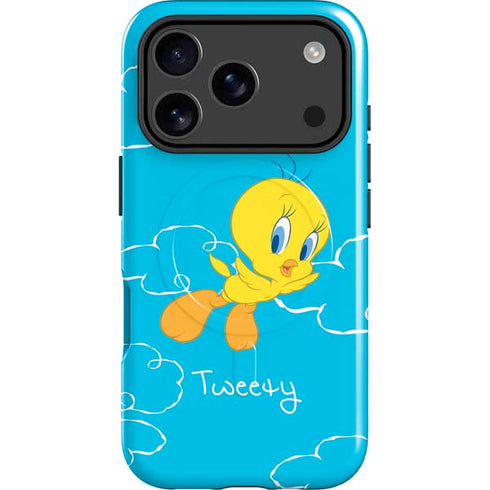 Looney Tunes Tweety Bird Flying iPhone 17 Pro Max Magsafe Impact Case