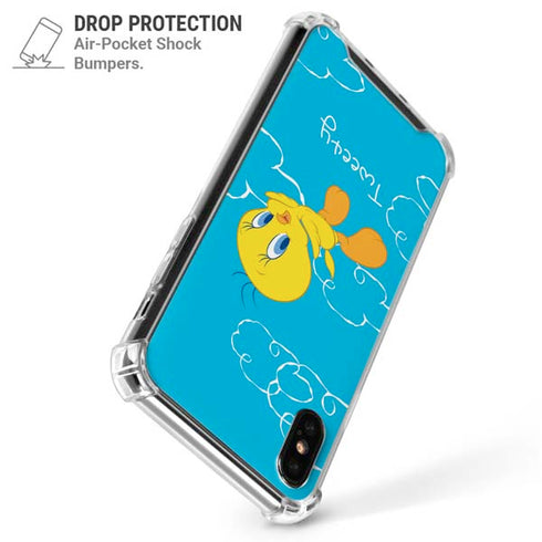 Looney Tunes Tweety Bird Flying iPhone X/XS Clear Case