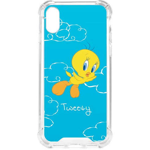 Looney Tunes Tweety Bird Flying iPhone XS Clear Case