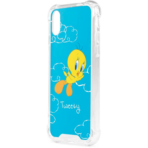 Looney Tunes Tweety Bird Flying iPhone XS Clear Case