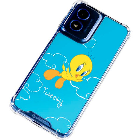 Looney Tunes Tweety Bird Flying Moto G 5G (2024) Clear Case