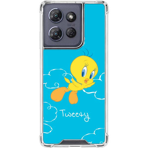 Looney Tunes Tweety Bird Flying Moto G Play 5G (2025) Clear Case