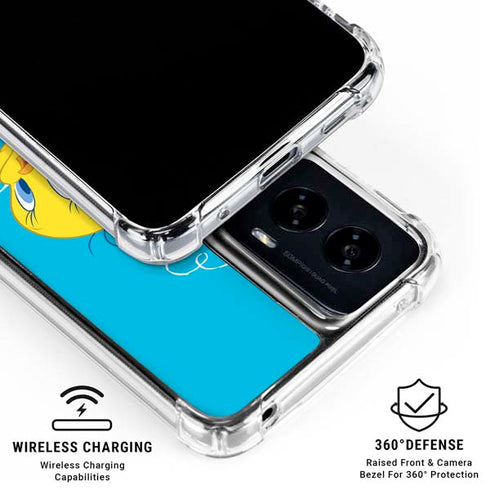 Looney Tunes Tweety Bird Flying Moto G Power 5G (2024) Clear Case