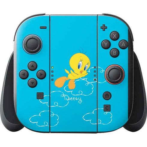 Looney Tunes Tweety Bird Flying Nintendo Switch 2 (2025) with Joy-Con Skin