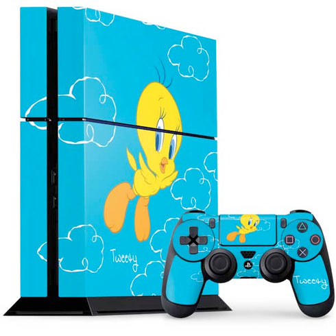Looney Tunes Tweety Bird Flying PlayStation PS4 Skins
