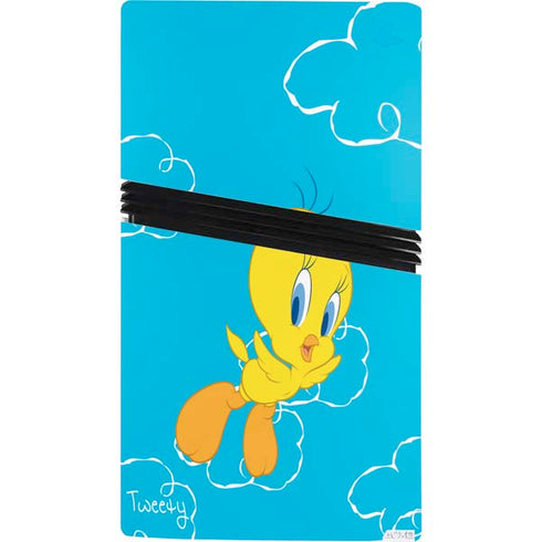 Looney Tunes Tweety Bird Flying PS5 Pro Console Skin