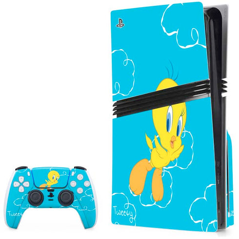 Looney Tunes Tweety Bird Flying PlayStation PS5 Skins