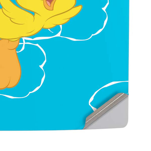Looney Tunes Tweety Bird Flying PS5 Pro Disk Console Skin
