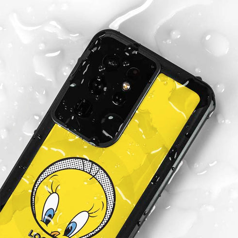 Looney Tunes Tweety Bird Full Galaxy S24 Ultra Waterproof Case