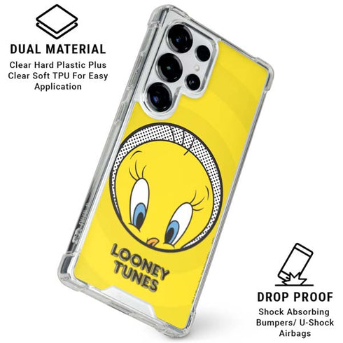 Looney Tunes Tweety Bird Full Galaxy S25 Ultra Clear Case