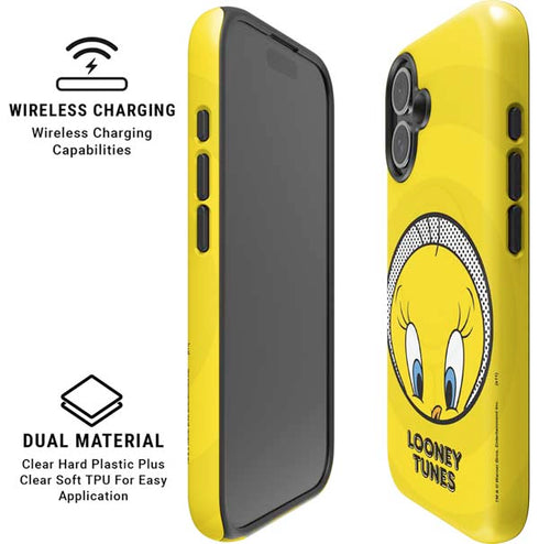 Looney Tunes Tweety Bird Full iPhone 16 Plus Magsafe Impact Case