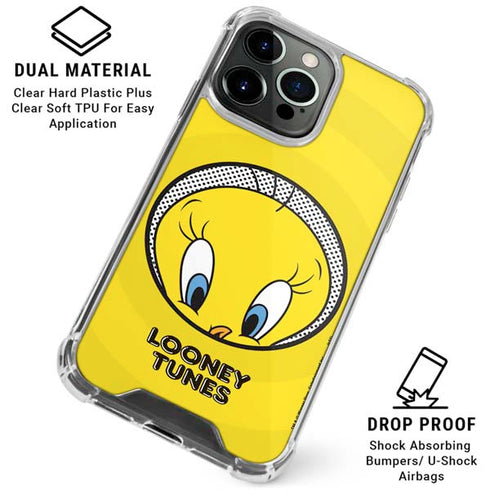 Looney Tunes Tweety Bird Full iPhone 16 Pro Clear Case