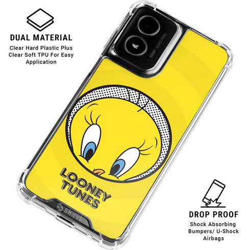 Looney Tunes Tweety Bird Full Moto G Power 5G (2024) Clear Case