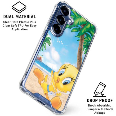 Looney Tunes Tweety Bird Ipod Galaxy S25 Plus Clear Case