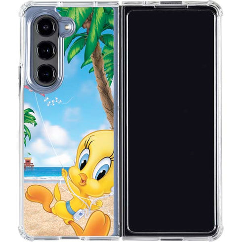 Looney Tunes Tweety Bird Ipod Galaxy Z Fold5 5G Clear Case