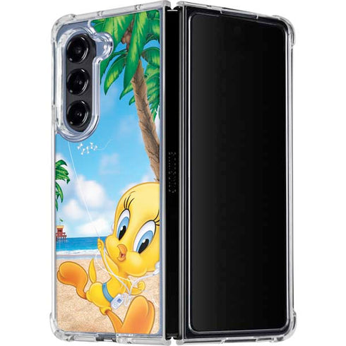 Looney Tunes Tweety Bird Ipod Galaxy Z Fold5 5G Clear Case