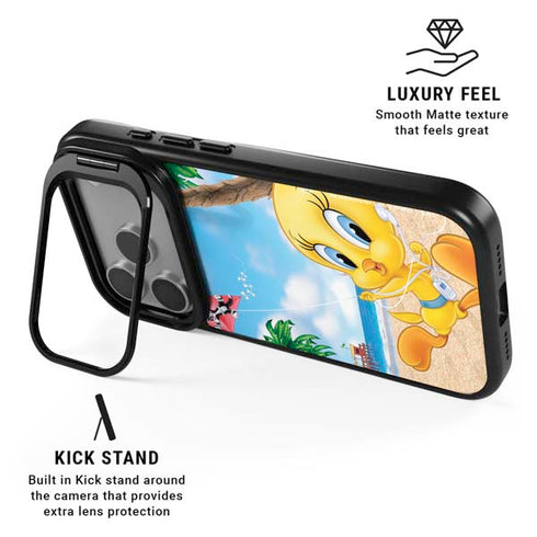 Looney Tunes Tweety Bird Ipod iPhone 17 Pro Max Kickstand Case