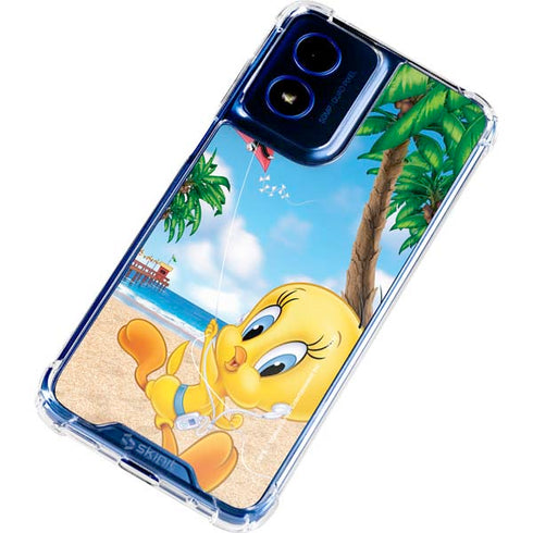 Looney Tunes Tweety Bird Ipod Moto G Play 4G (2024) Clear Case