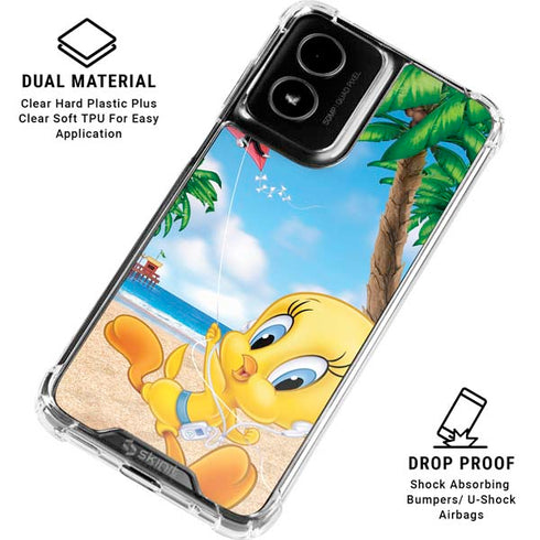 Looney Tunes Tweety Bird Ipod Moto G Power 5G (2024) Clear Case
