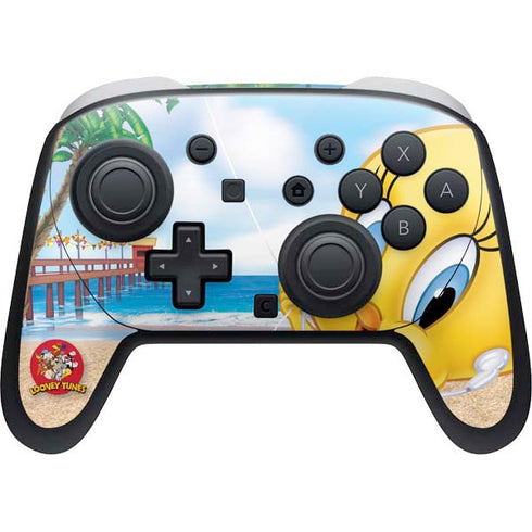 Looney Tunes Tweety Bird Ipod Nintendo Switch 2 (2025) Pro Controller Skin