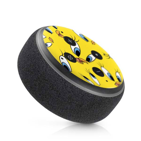 Looney Tunes Tweety Bird Super Sized Pattern Amazon Echo Dot Skin