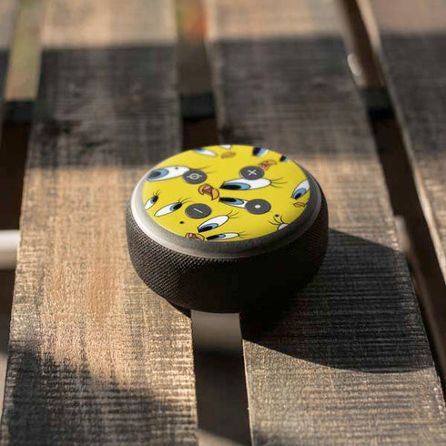 Looney Tunes Tweety Bird Super Sized Pattern Amazon Echo Dot Skin
