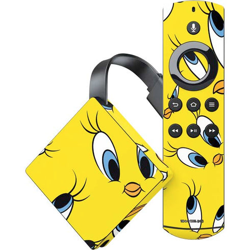 Looney Tunes Tweety Bird Super Sized Pattern Amazon Fire TV Skin
