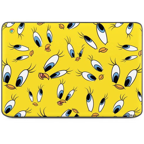Looney Tunes Tweety Bird Super Sized Pattern HP Chromebook Skin