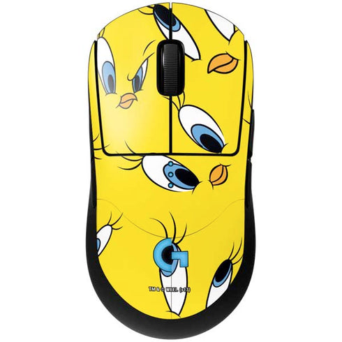 Looney Tunes Tweety Bird Super Sized Pattern G Pro Wireless Gaming Mouse Skin